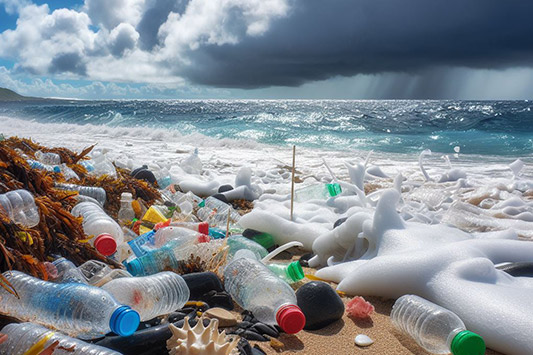 一年間だけで3億6.700万トンものプラスチック製品が生産